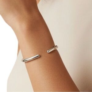 Plunder Silver Open Cuff Bracelet